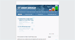 Desktop Screenshot of creditservicer.com